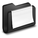 Document doc file documents black paper folder