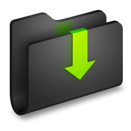 Download decrease down downloads black folder arrow