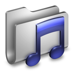 Audio sound music metal folder