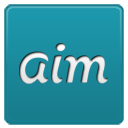 Aim network social internet plus logo