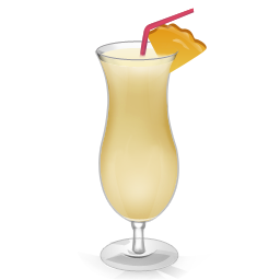 Cocktail pina colada drinks