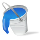 Color fill bucket paint blue