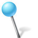 Free creative map marker ball base shimmer icons azure 01 freedom left