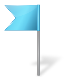 Icons adobe map flag base azure marker left