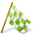 Ultimategnome marker chartreuse chequered base map flag right