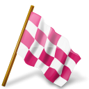 Flag marker pink base holloweenavatars chequered map right