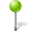 Chartreuse marker map base ose ball