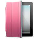 Black ipad pink cover