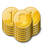 Base gold stacks coin