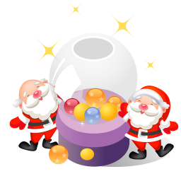 Balls christmas santa