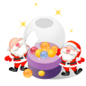 Balls christmas santa