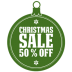 Christmas sale percent off