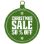 Christmas sale percent off