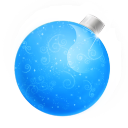 Christmas ball blue