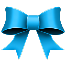 Ribbon blue christmas