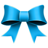 Ribbon blue christmas