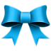 Ribbon blue christmas