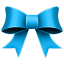 Ribbon blue christmas