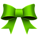 Ribbon green christmas