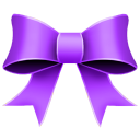 Ribbon purple christmas