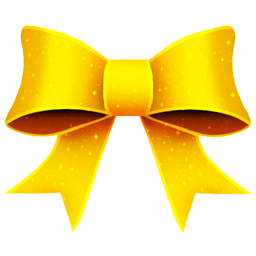 Ribbon yellow pattern christmas