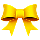 Ribbon yellow pattern christmas