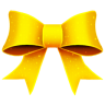 Ribbon yellow pattern christmas