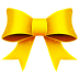 Ribbon yellow pattern christmas