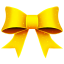 Ribbon yellow pattern christmas