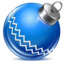 Ball blue ornament