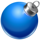 Ball blue ornament