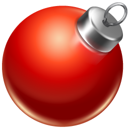 Ball red ornament