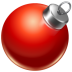 Ball red ornament