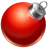 Ball red ornament