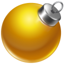 Ball yellow ornament