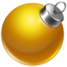 Ball yellow ornament