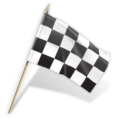 Checkered goal flag