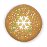 Christmas cookie round