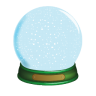 Christmas snow globe