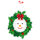 Snowman wreath