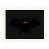 Stamp bat halloween