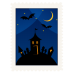 Stamp haunted house halloween