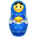 Blue matreshka