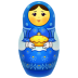 Blue matreshka