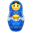 Blue matreshka