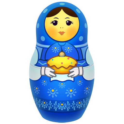 Blue matreshka