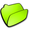 Folder lime open