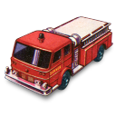 Fire pumper matchbox