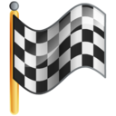 Flag checkered goal