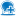 Blue balloon plus divide icon